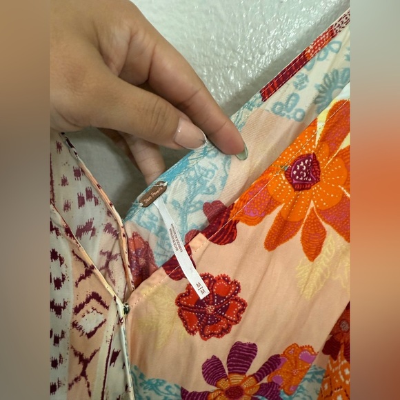 Free People Tied To You Tank In Tropical Combo - Picture 4 of 11